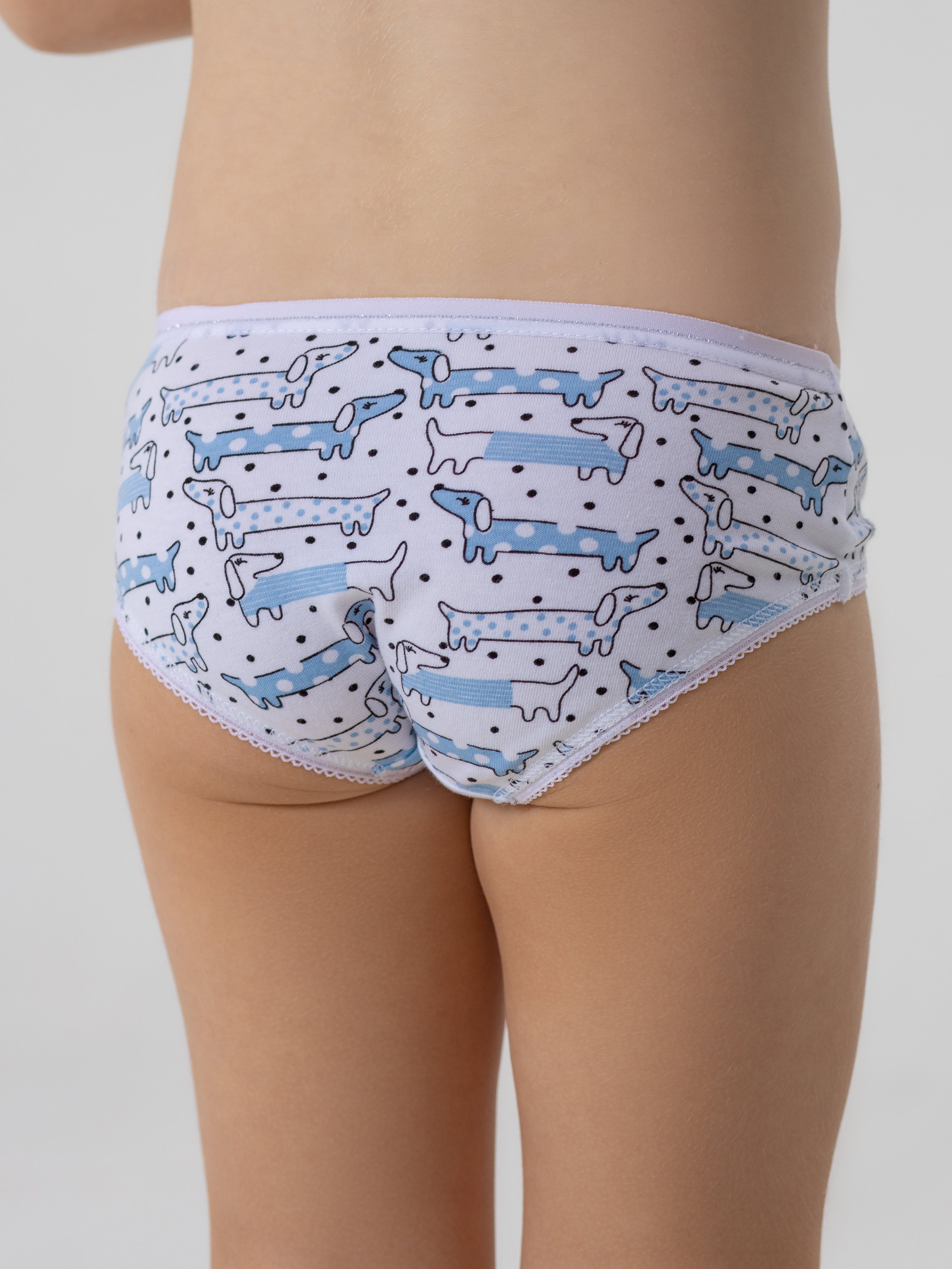 Трусы 3 шт Linas baby 1668-18 Голубой-Белый - фото 6