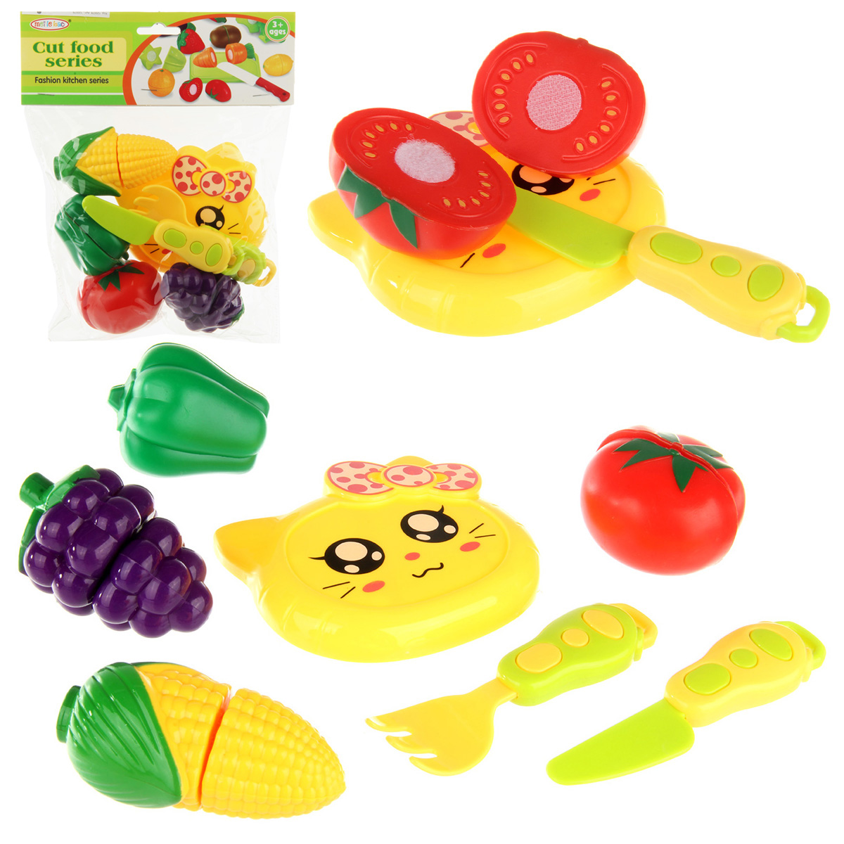 Игровой набор Veld Co тележки и корзинки, прилавок, касса, продукты - фото 4
