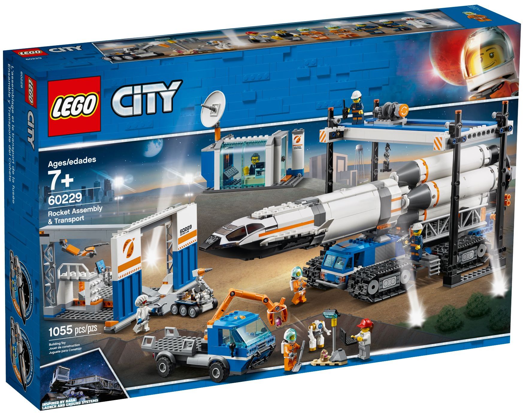 Изображение товара Конструктор LEGO City Сбор и перевозка ракеты 60229 для детей и коллекционеров