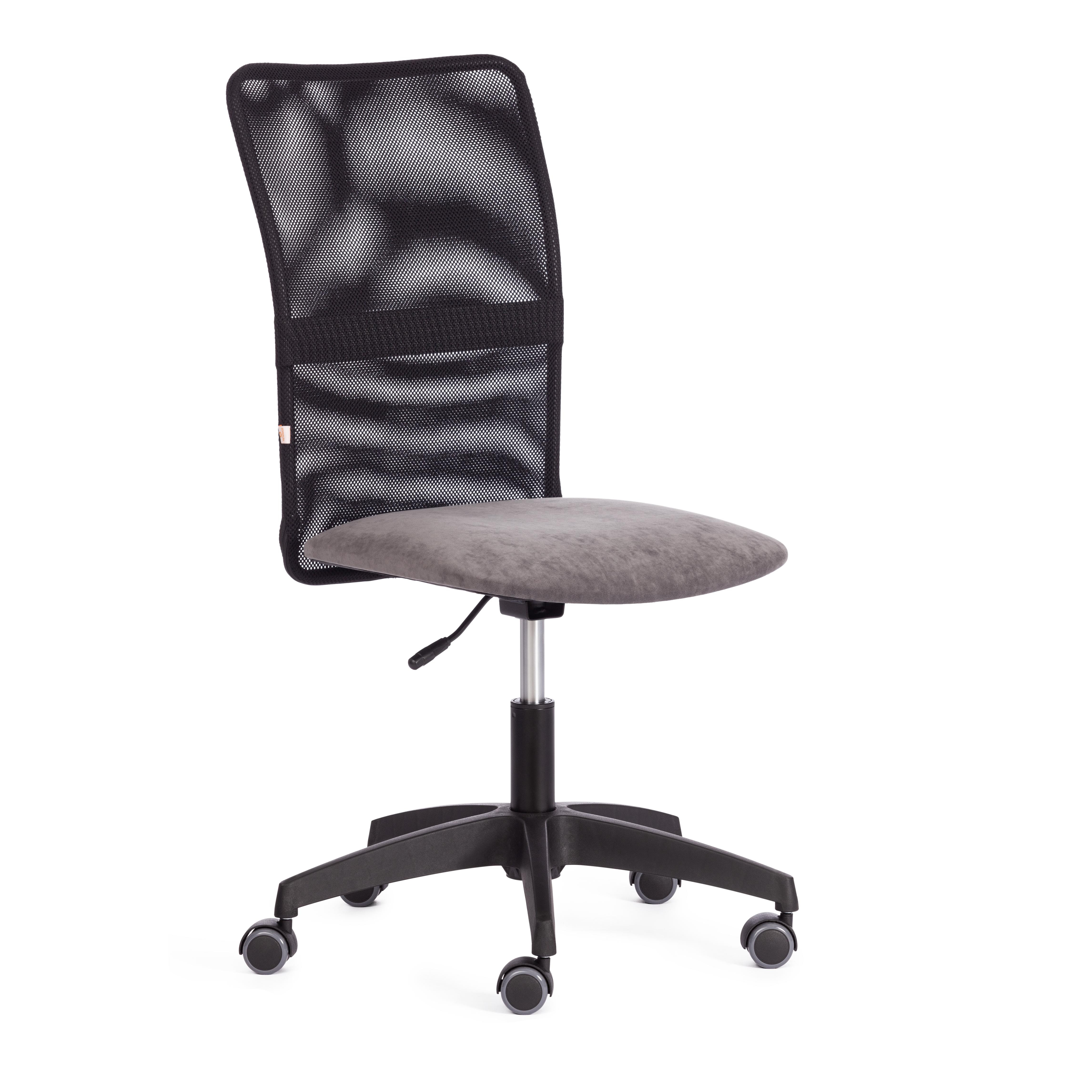 Компьютерное кресло TETCHAIR Старт флок ткань серый черный - фото 9