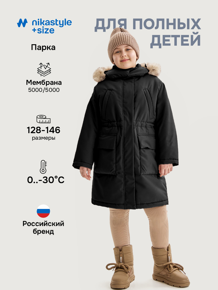 Парка NIKASTYLE +5з6225 черный - фото 2
