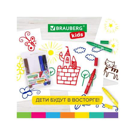 Фломастеры Brauberg 6 цв.
