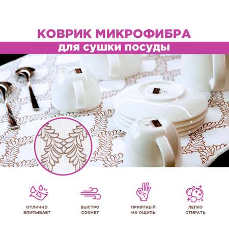 Коврик для сушки посуды Paterra 406-045