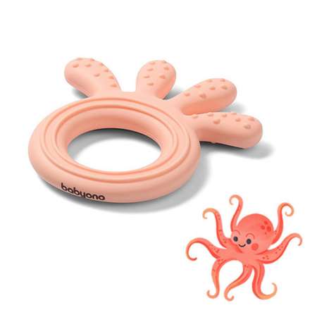 Прорезыватель Babyono Осьминожка в ассортименте