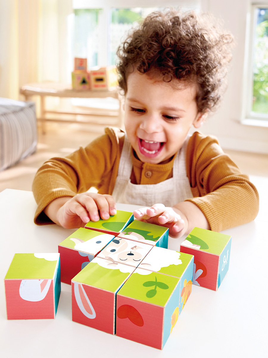 Игрушка Hape кубики Фермерские друзья - фото 1