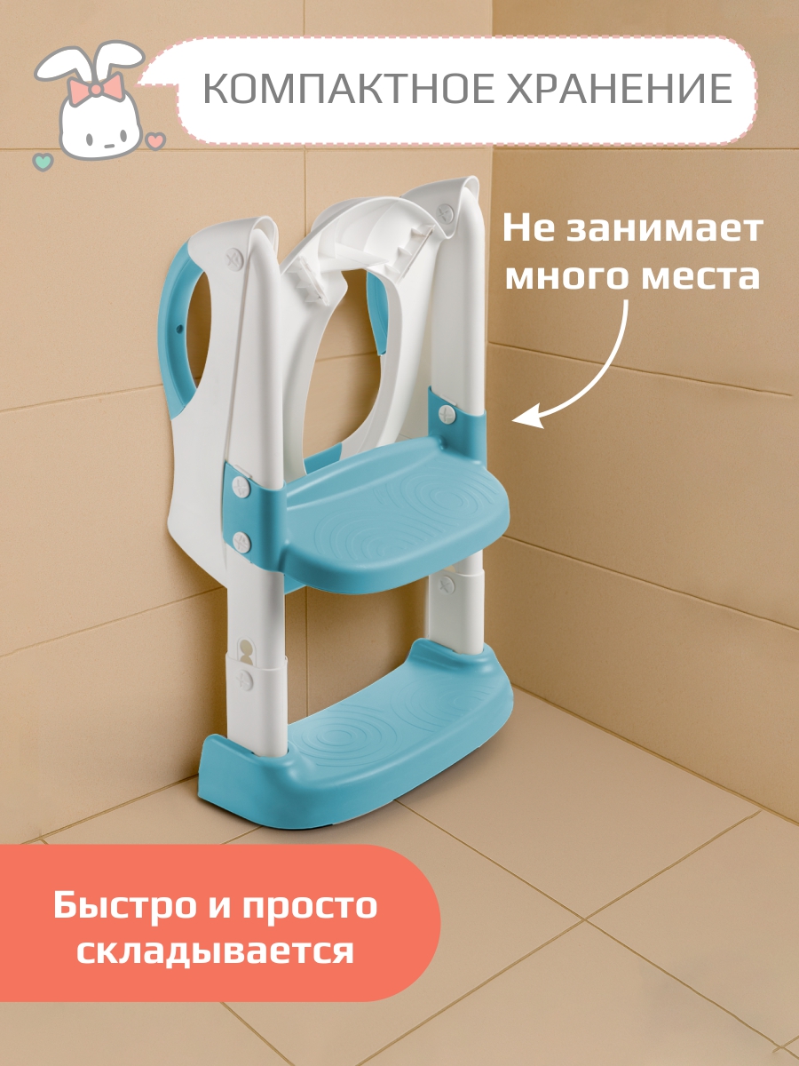 Накладка на унитаз KidWick Whale голубой - фото 8