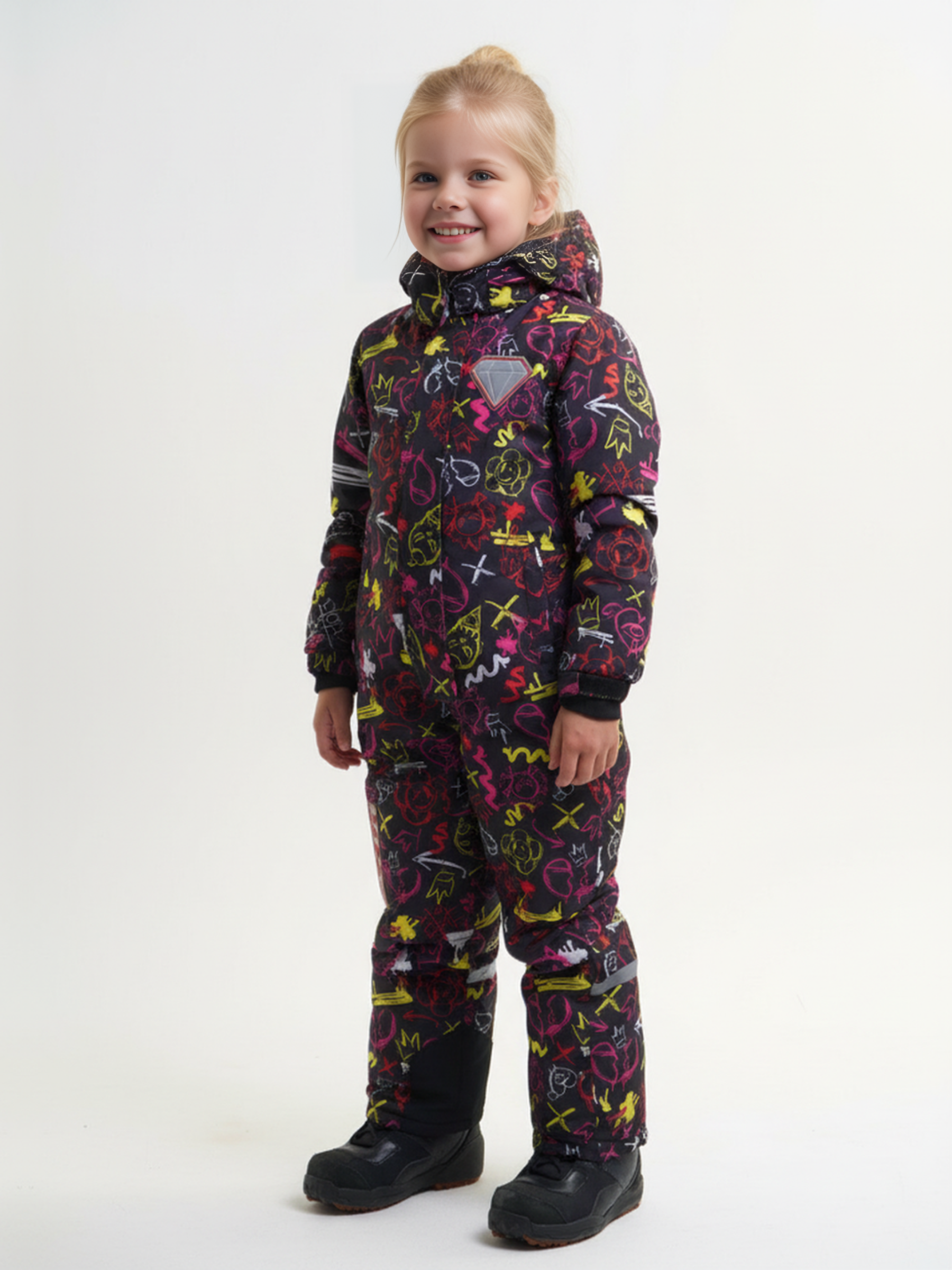 Комбинезон Saimaa GLO-10 черно-розовый - фото 19