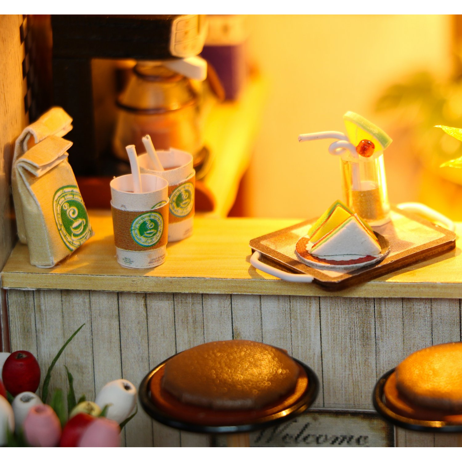 Интерьерный конструктор HitToy Румбокс Кофейня Coffee Time с куполом C006 - фото 10