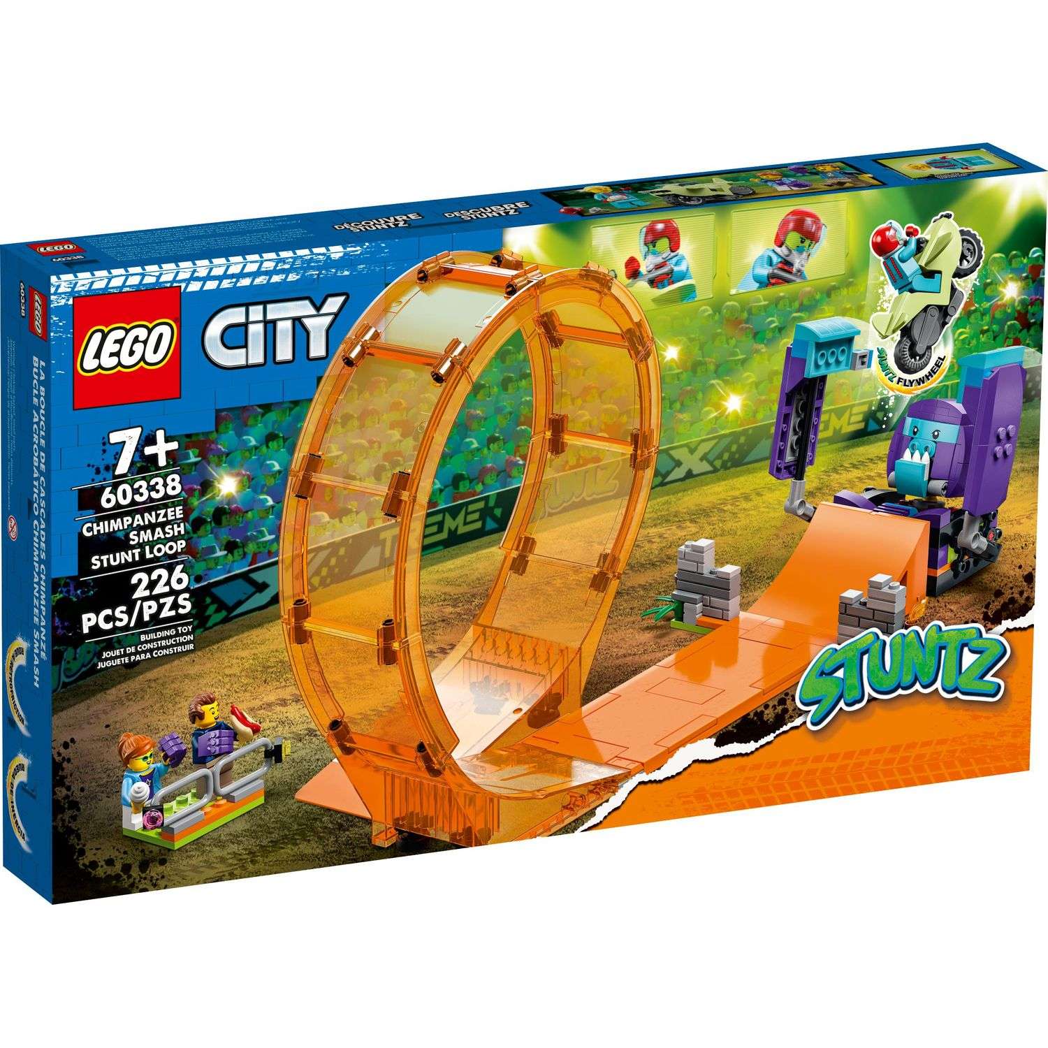 Конструктор LEGO City Smashing Chimpanzee Stunt Loop блочный - фото 1
