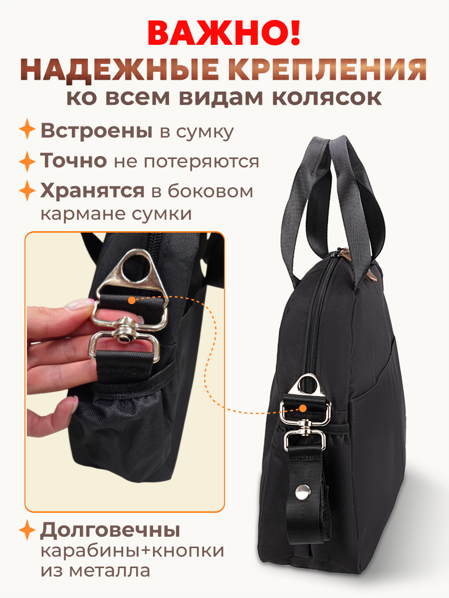 Сумка StrollerAcss черный - фото 3