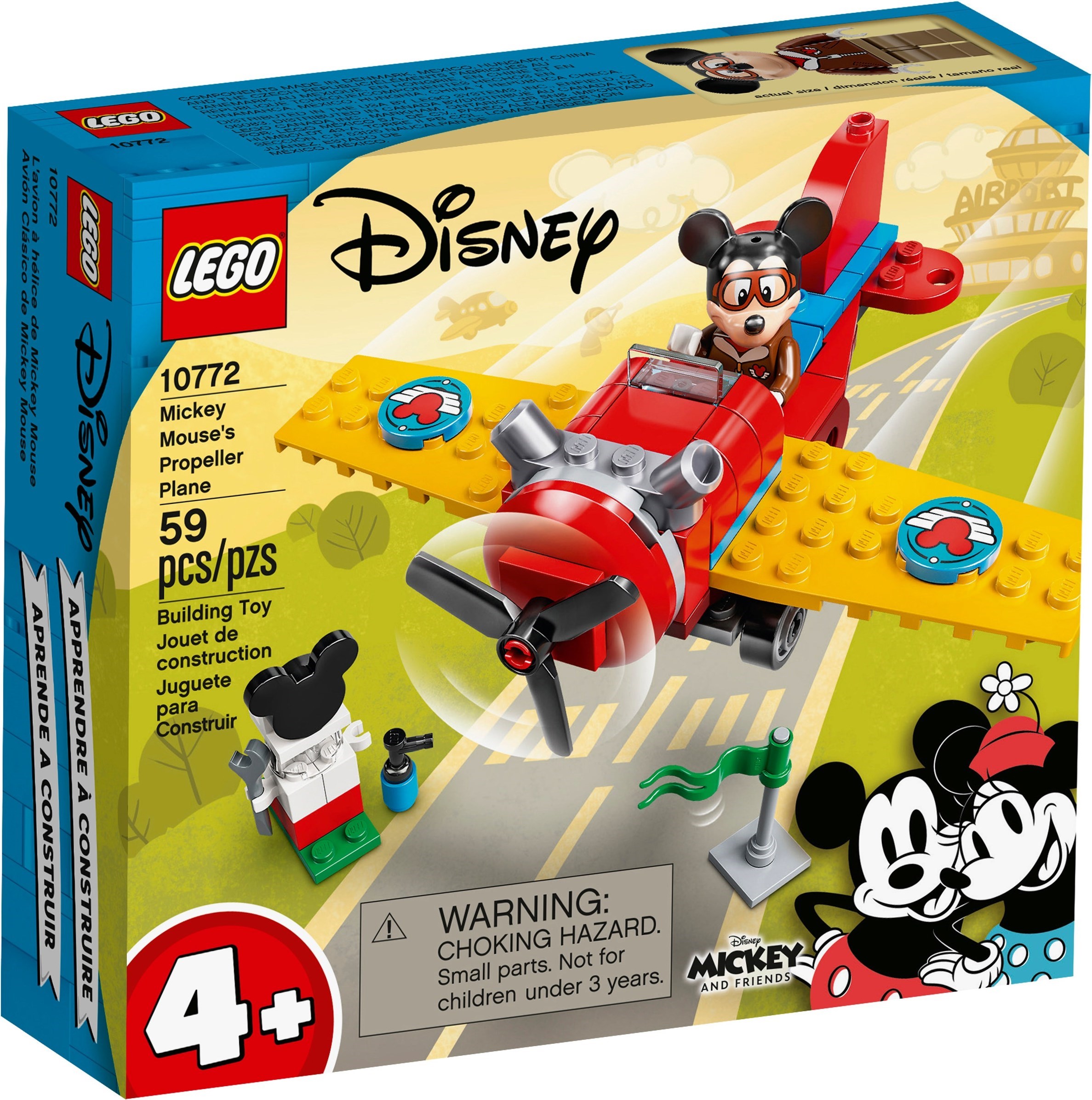 Изображение товара Конструктор LEGO Disney Винтовой самолёт Микки 10772 - 58 деталей Изображение товара Конструктор LEGO Disney Винтовой самолёт Микки 10772 - 58 деталей