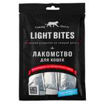 Лакомство для кошек LIGHT BITES 40г мини-колбаски с пюре с курицей и желтком