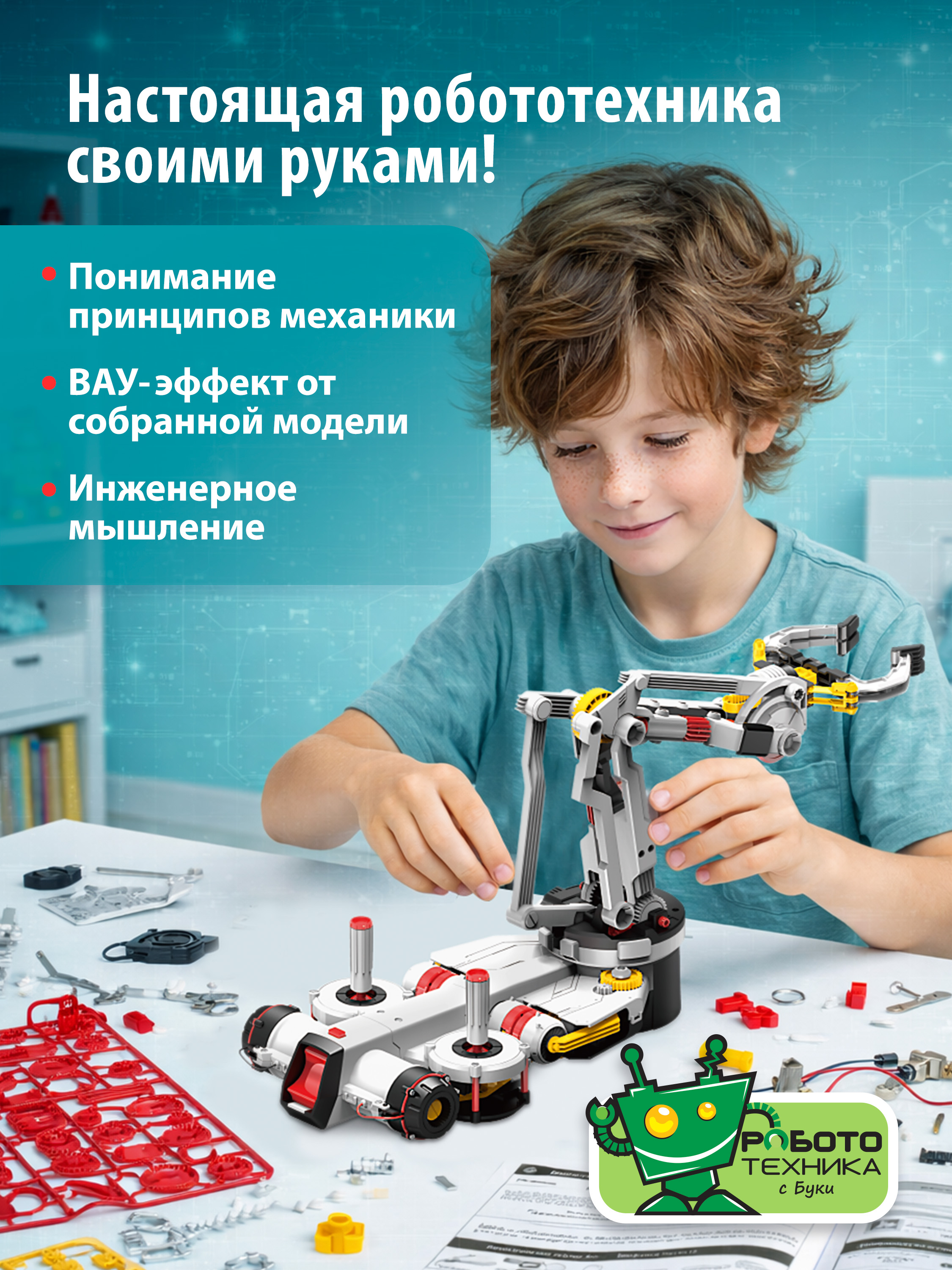 Конструктор Bondibon Робототехника Рука с пультом 311 дет. - фото 2