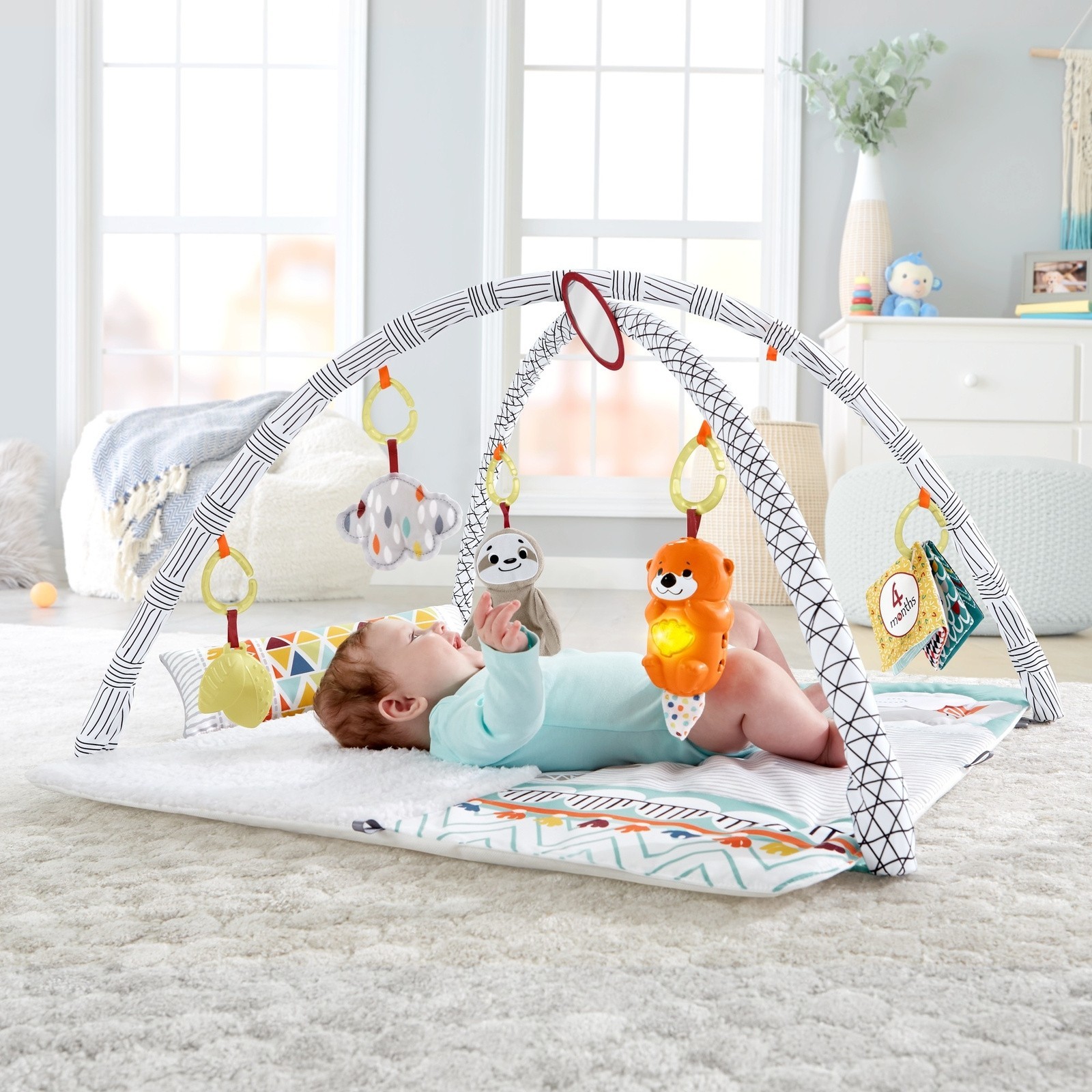 Коврик Fisher Price с дугами Делюкс Гимнастика - фото 13