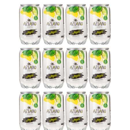 Напиток газированный Aziano Sparkling Мохито 0.350 л 12 штук