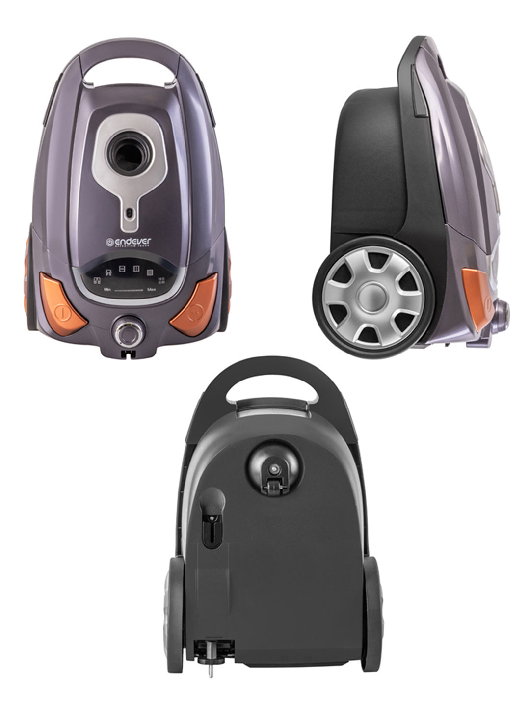 Пылесос ENDEVER SkyClean VC-250 2000 Вт 3.5 л фиолетово-серый оранжевый - фото 8