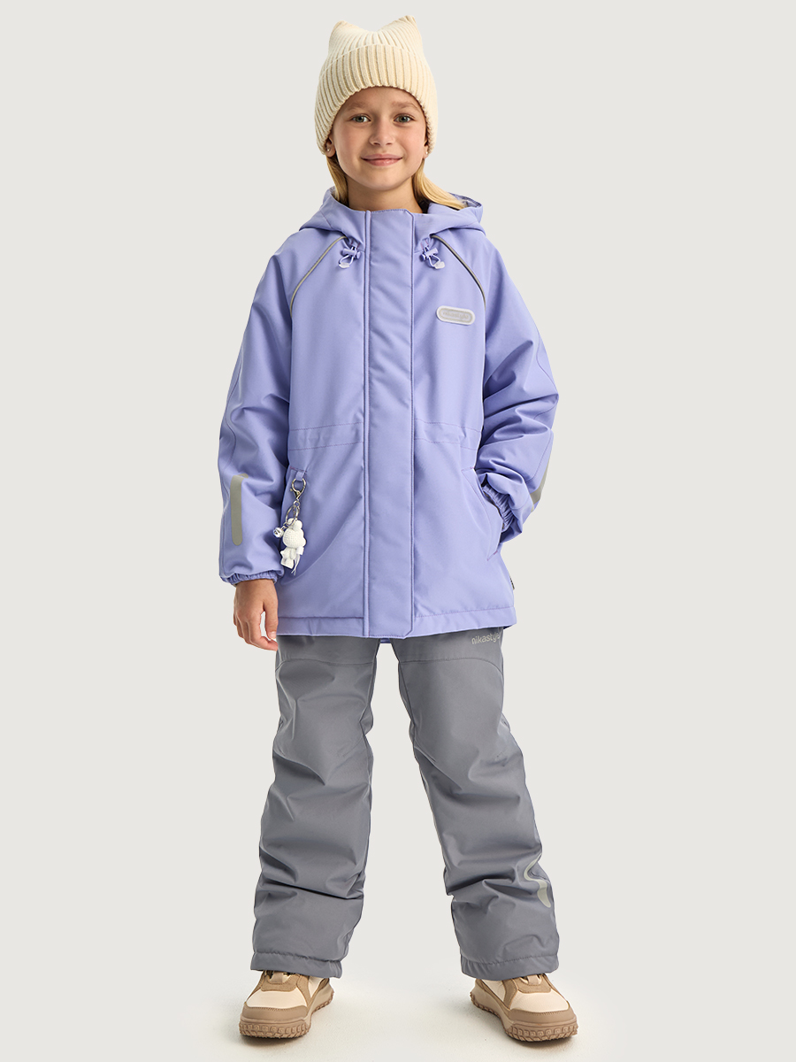 Костюм NIKASTYLE 7м2026 лаванда/светло-серый - фото 1