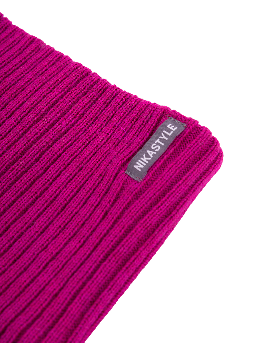 Шапка и снуд NIKASTYLE 12з16424мп ягода - фото 8