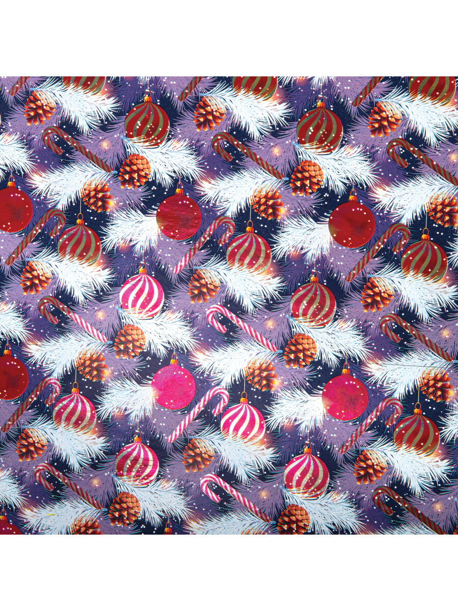 Упаковочная бумага Золотая сказка для новогодних подарков с эффектами 3 шт 70х100 см HoHo Xmas - фото 10