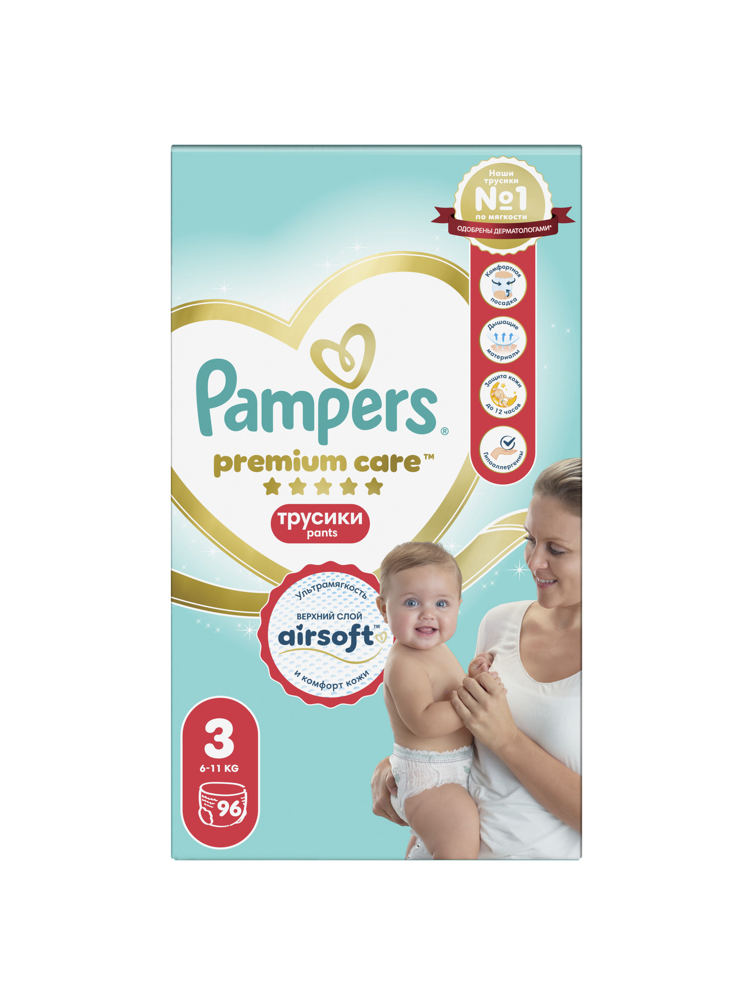 Трусики Pampers Premium Care 3 (6-11 кг) 96 шт. - фото 11