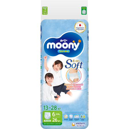 Трусики Moony Extra Soft XXL (13-25 кг) 26 шт.