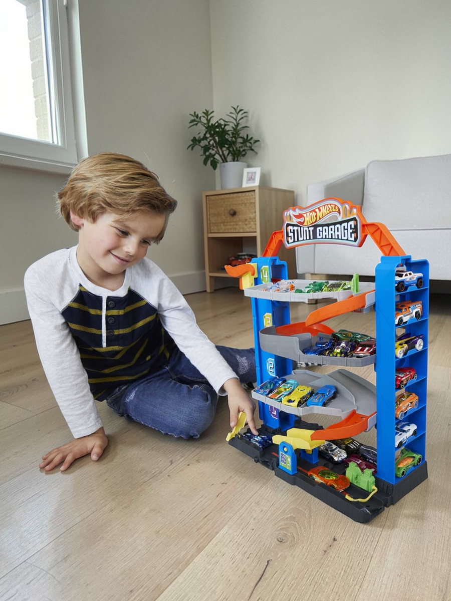 Трек Hot Wheels Трюковой гараж с лифтом GNL70 - фото 4