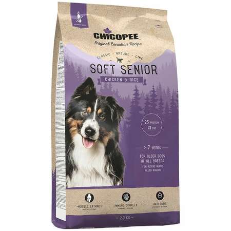 Корм для собак Chicopee CNL Soft Senior курица-рис 2кг