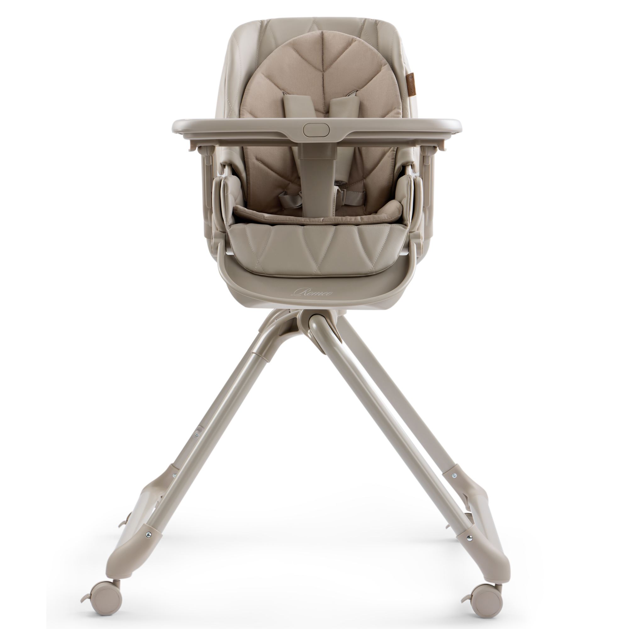 Стульчик для кормления Happy Baby ROMEO серый - фото 8