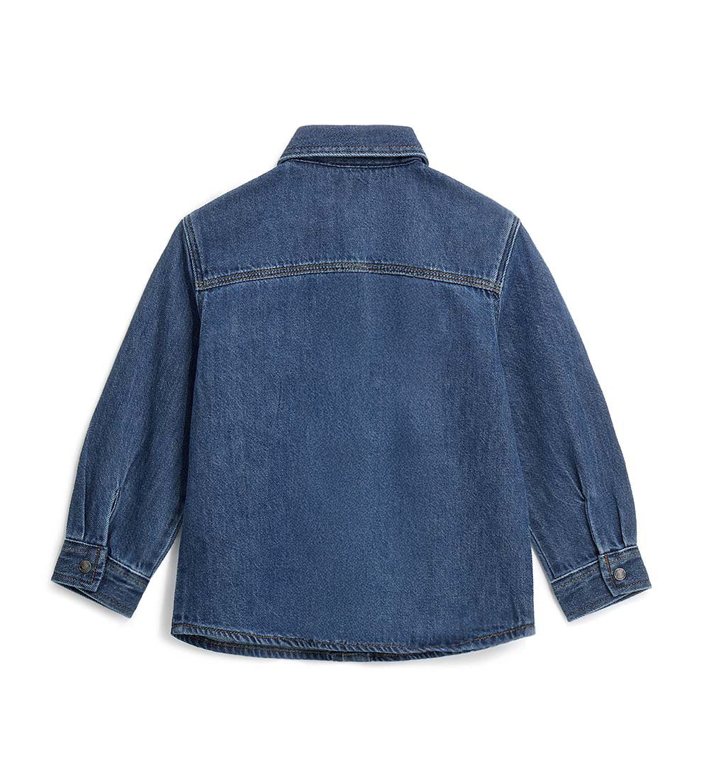 Рубашка джинсовая ORIGINAL MARINES DFP2056CM_DENIMBLUMEDIUM - фото 2