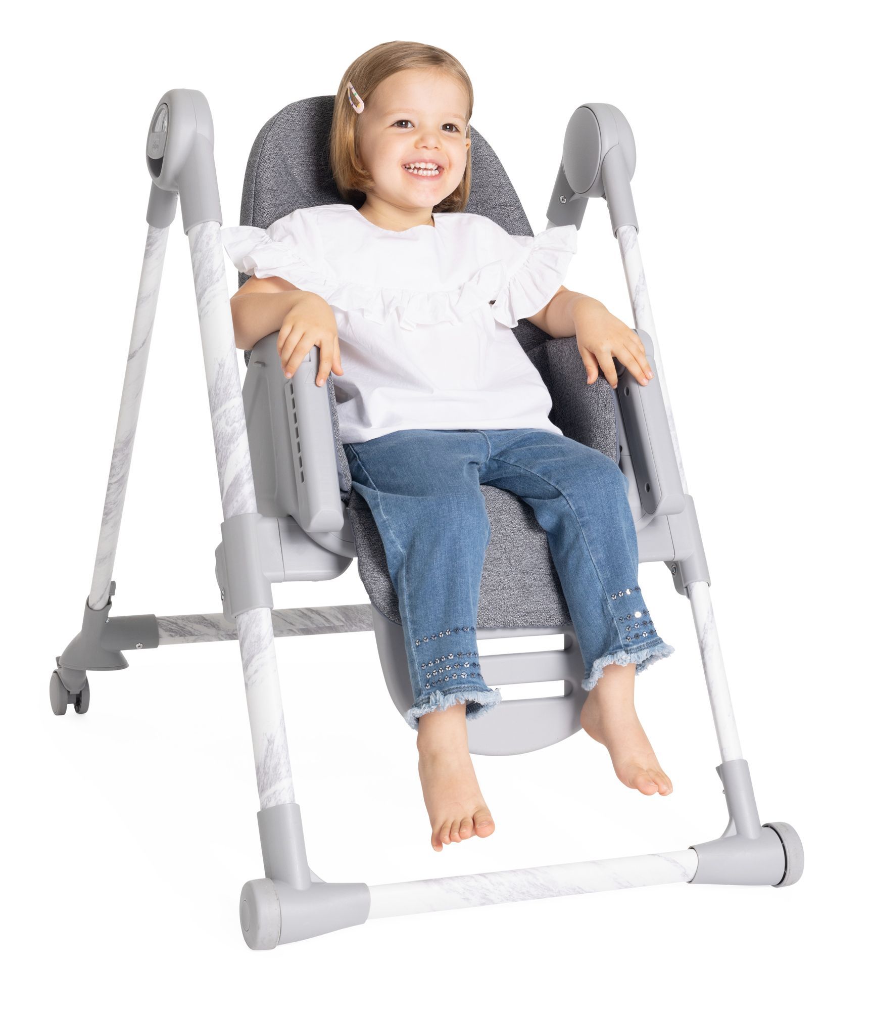 Стульчик для кормления Chicco серый - фото 16