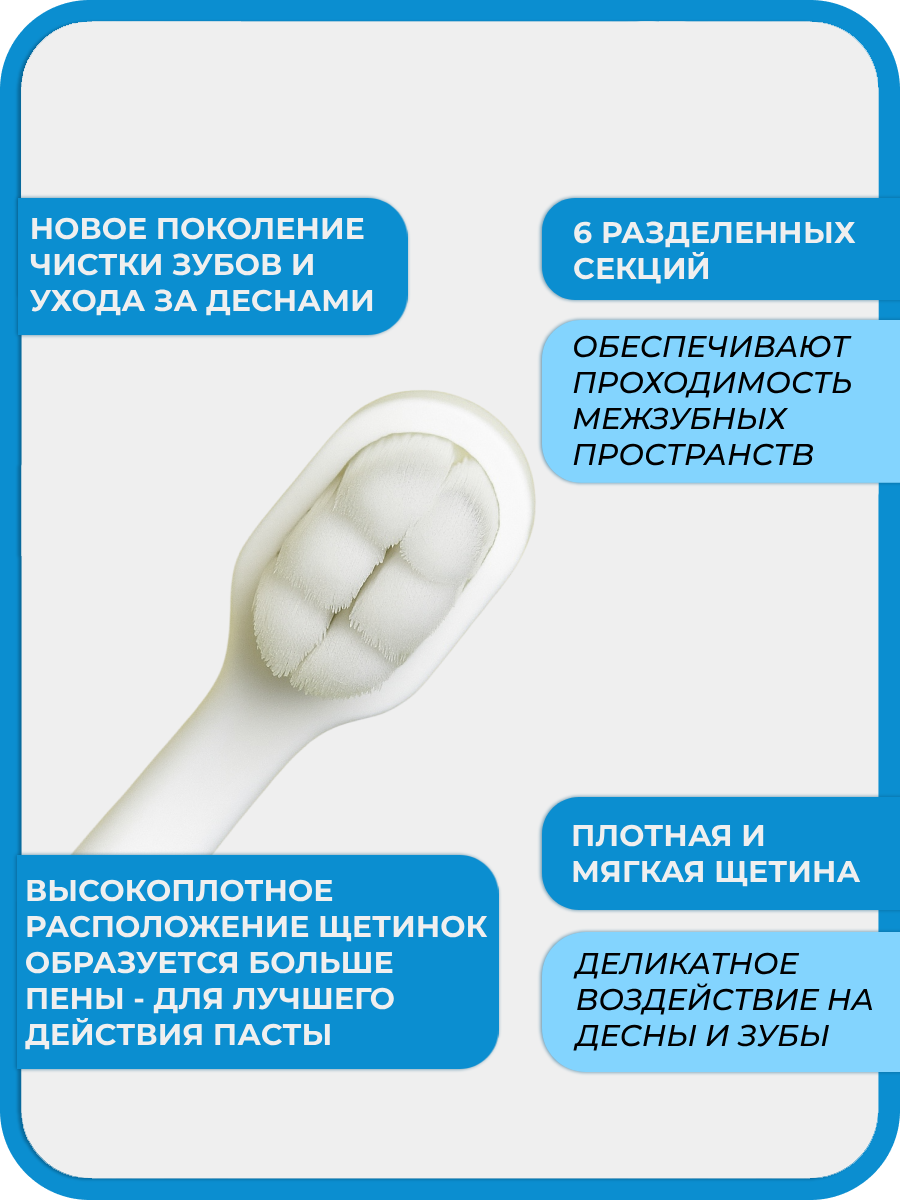 Зубная щетка классическая Чистый Зуб от 2 лет 1 шт. - фото 3