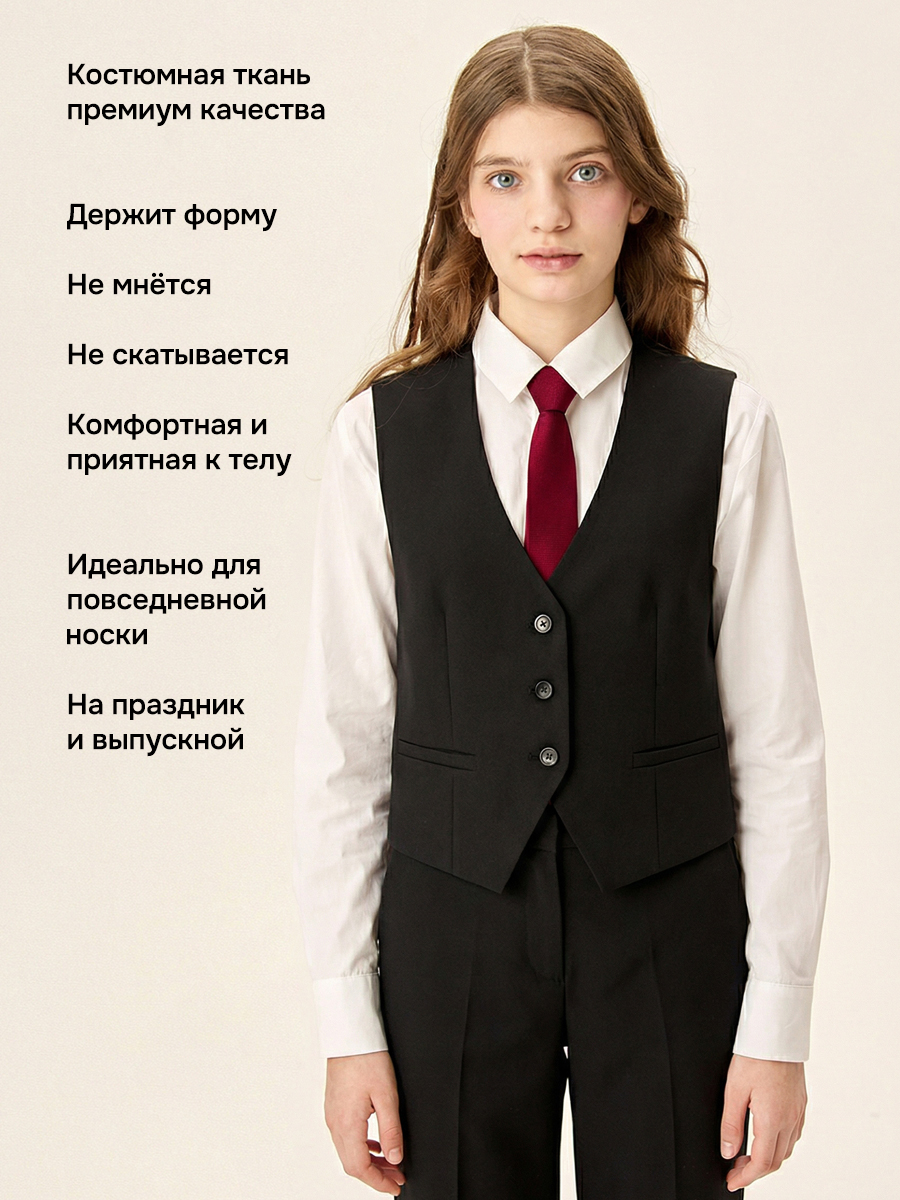 Жилет NIKASTYLE 9ш72026 черный - фото 3