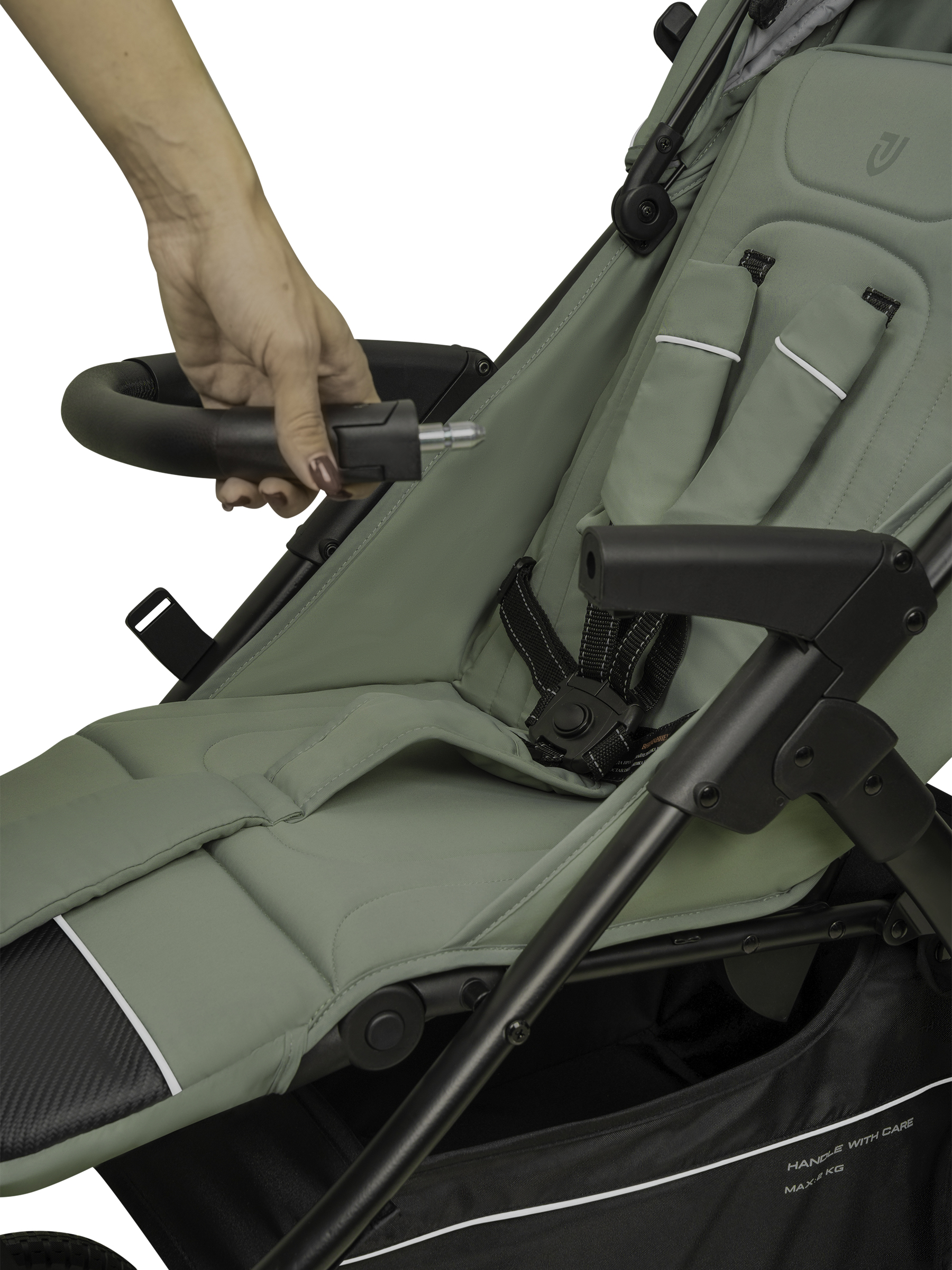 Коляска прогулочная JOVOLA Selena SL, зеленый - фото 13