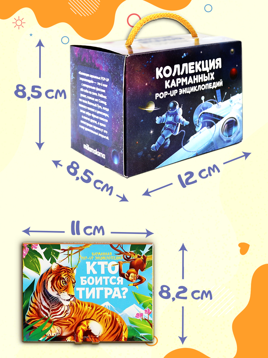 Набор книг Malamalama Коллекция карманных Энциклопедий о животных 6 шт - фото 3