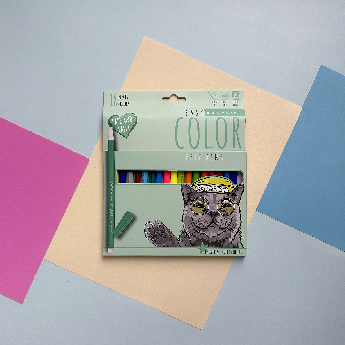 Фломастеры Bruno Visconti 18 цв. - фото 10