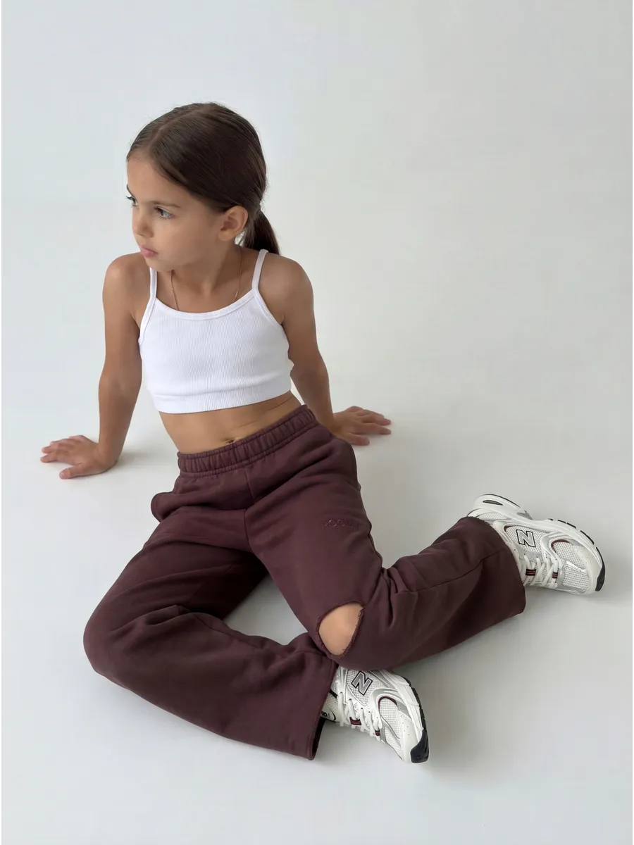 Брюки ROOMY ESSENCE STREETjog/brown - фото 5