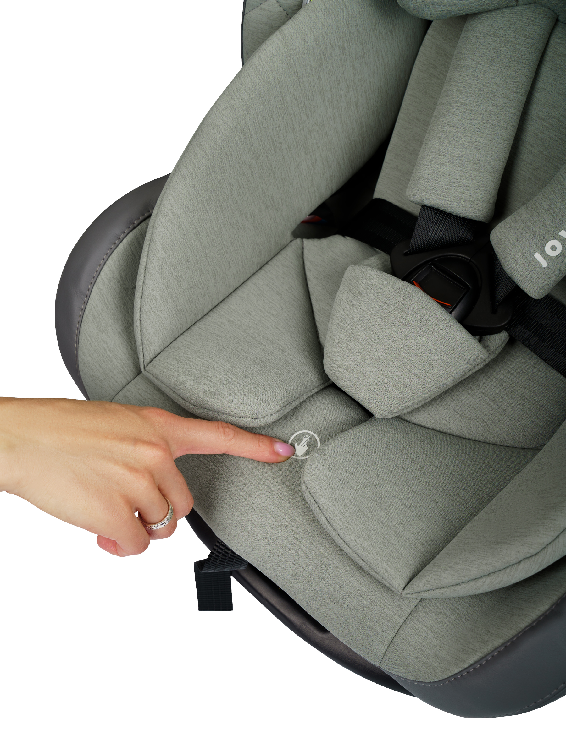 Автокресло Indigo Jovola Fuller, зел.-серая кожа Isofix 0+/1/2/3 (0-36 кг) зеленый - фото 29