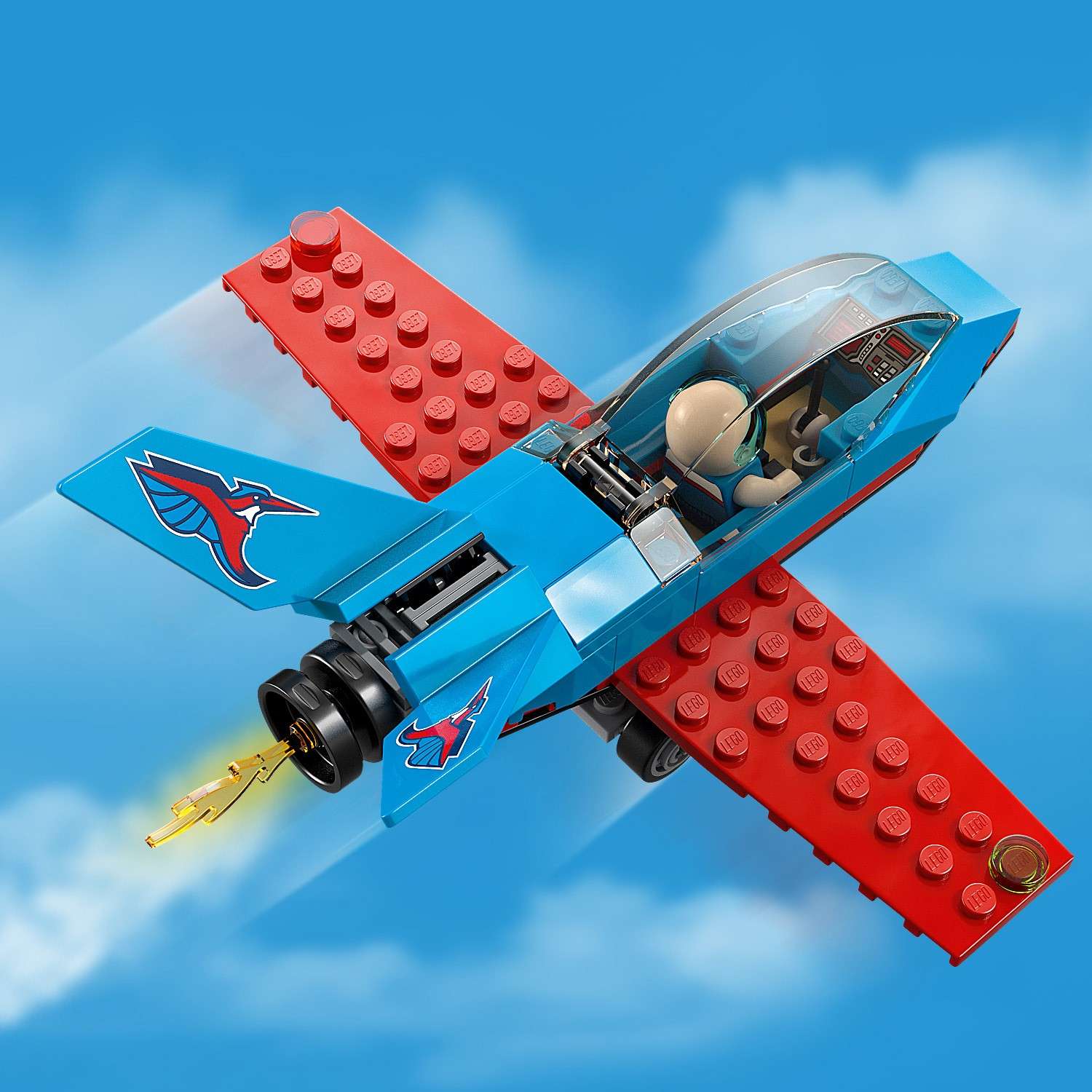 Конструктор LEGO City GreatVehicles Трюковый самолёт блочный - фото 4