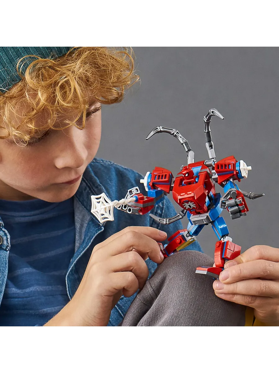 Конструктор LEGO Marvel Super Heroes Человек-Паук: трансформер 152 дет. - фото 6