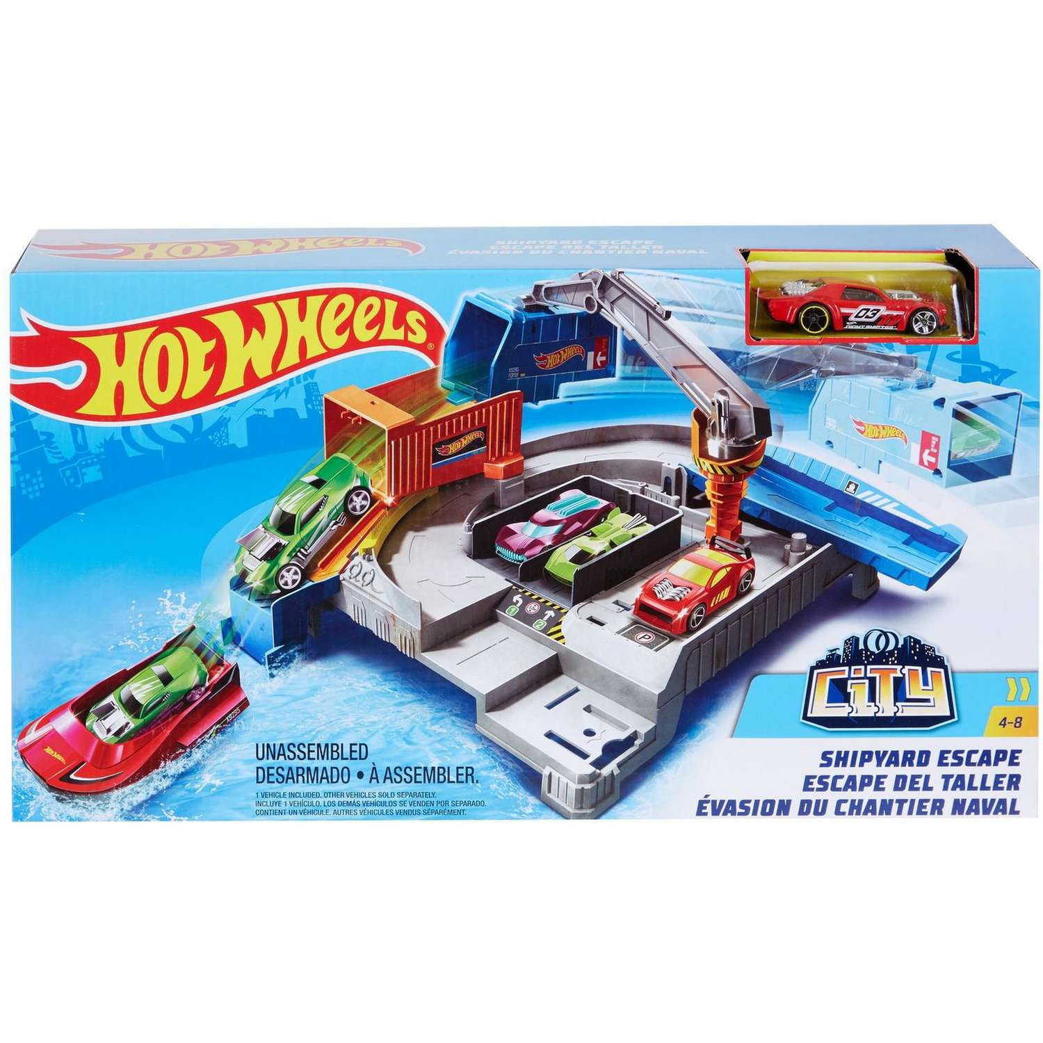 Трек Hot Wheels Побег с судостроительной верфи GGF89 - фото 2