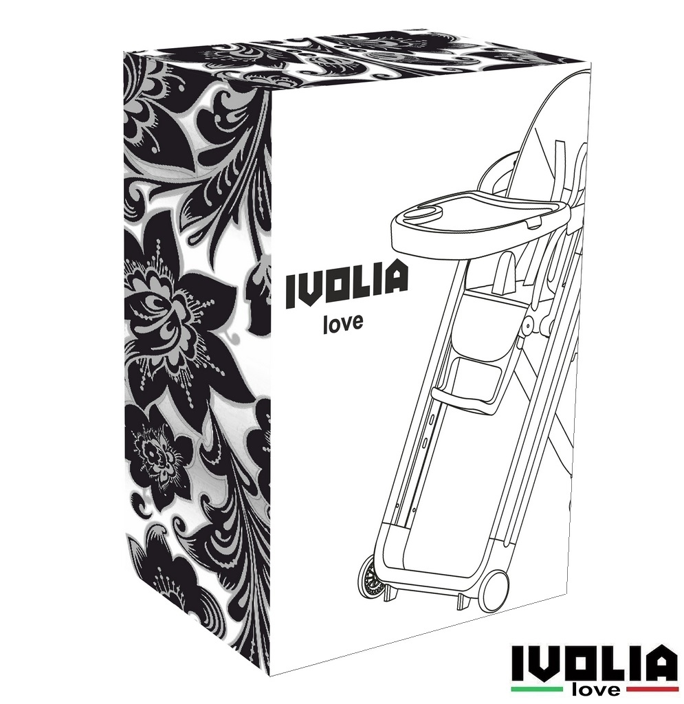 Стульчик для кормления Ivolia LOVE 02 4 колеса green трансформер - фото 21