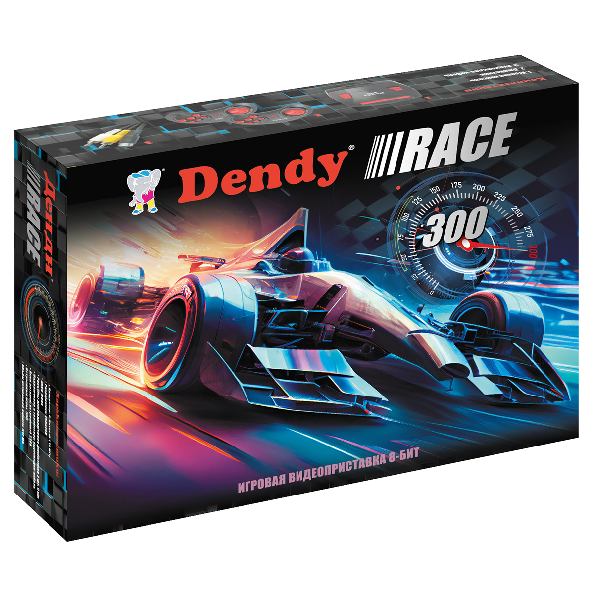 Игровая приставка Dendy Race 300 + конвертер - фото 2