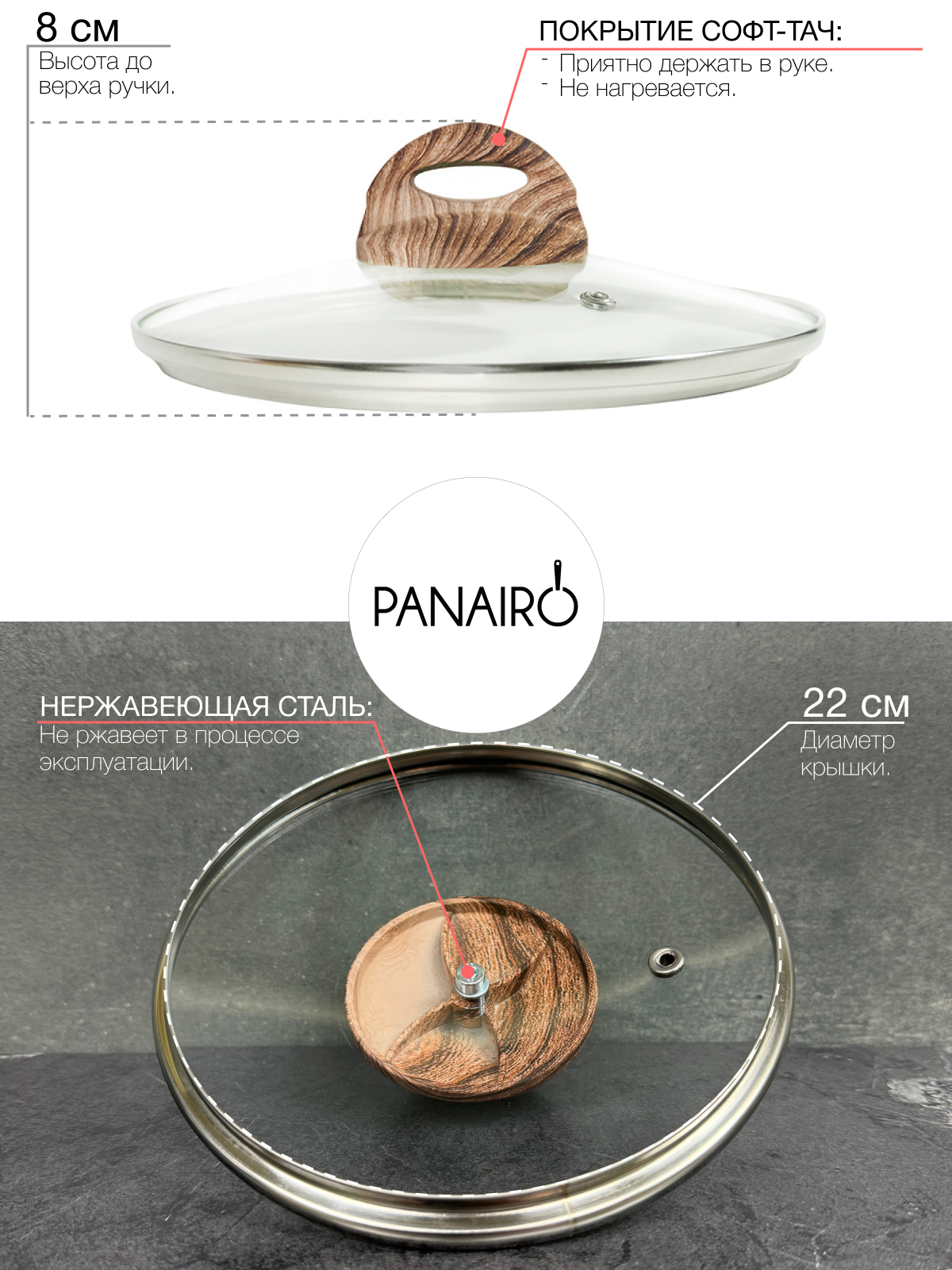 Кастрюля Panairo Ecoinduction 3,3 литра - фото 11