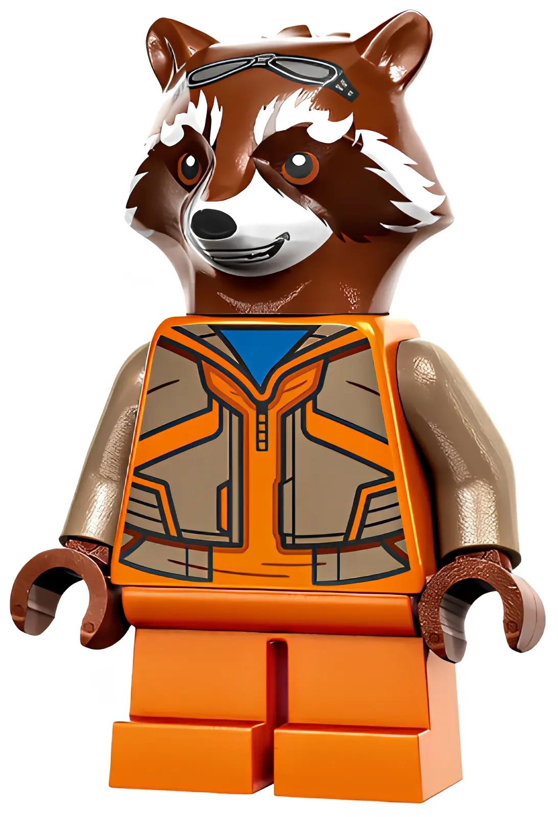Изображение товара  LEGO Rocket Raccoon минифигурка со 3 деталями, яркий дизайн