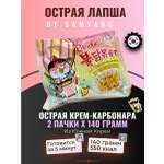 Лапша быстрого приготовления Samyang острая курица и крем-карбонара