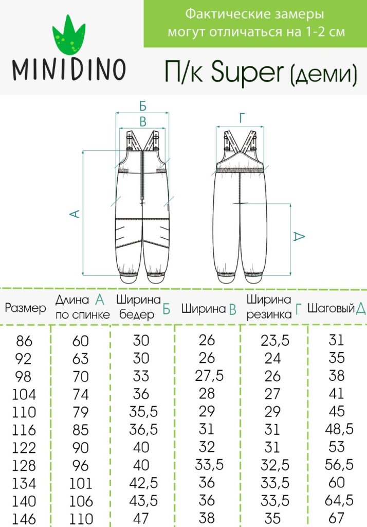 Полукомбинезон MINIDINO Полукомбинезон детский демисезонный Super New темно-серый - фото 8
