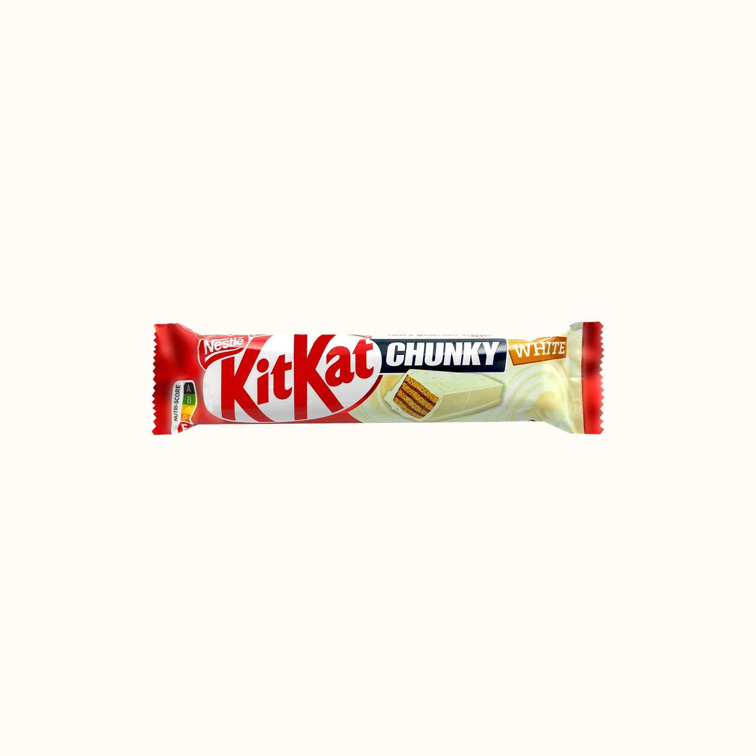 Батончик KitKat из белого шоколада с хрустящей вафлей 40г - фото 1