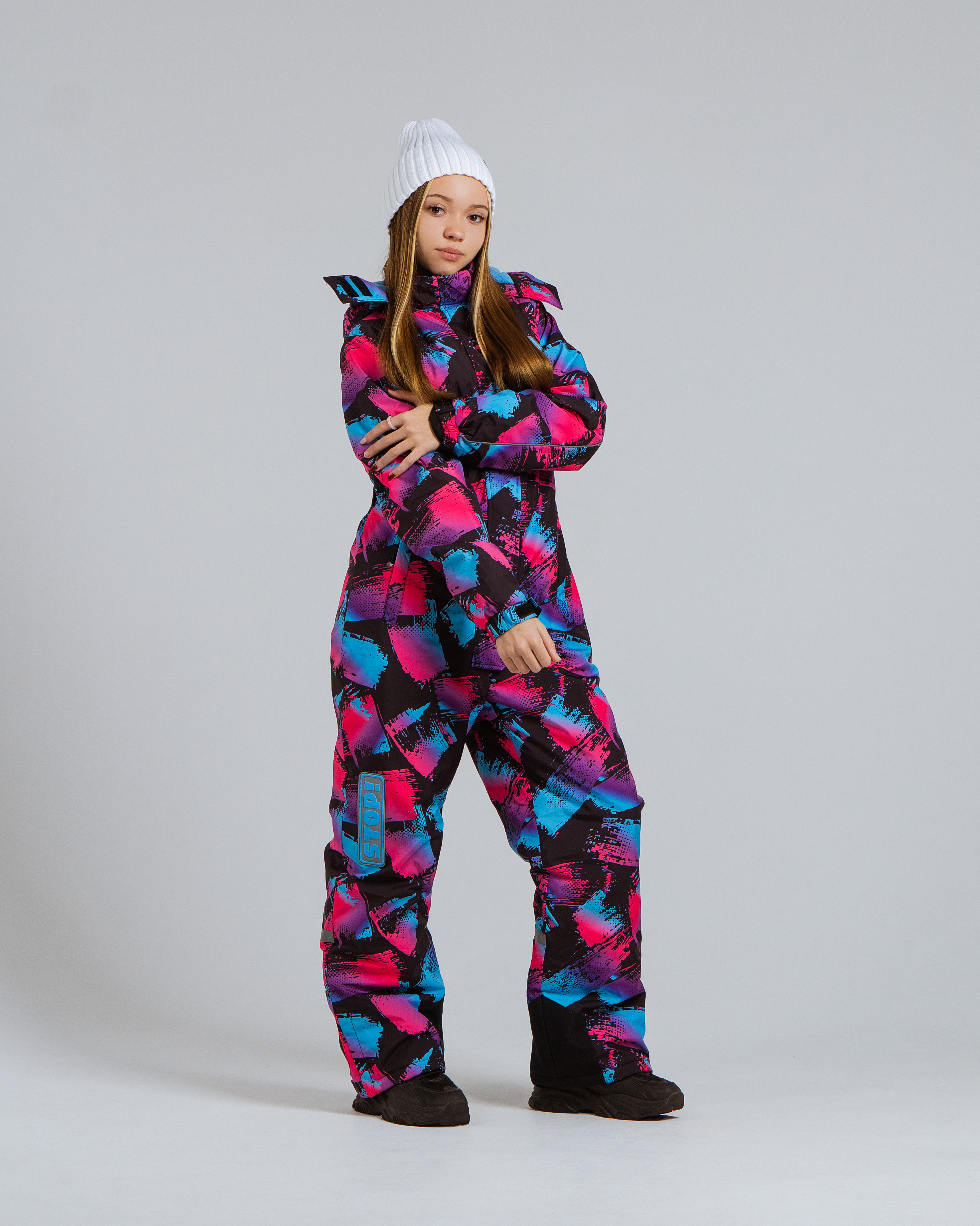 Комбинезон Saimaa GLO-10 черно-фиолетовый - фото 10