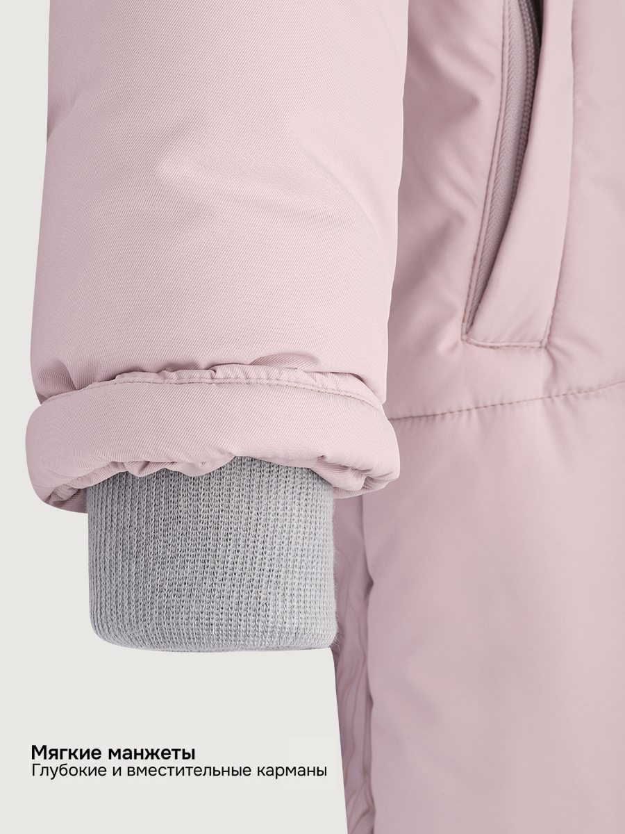 Пальто NIKASTYLE 6з9225 пудра/орхидея - фото 12