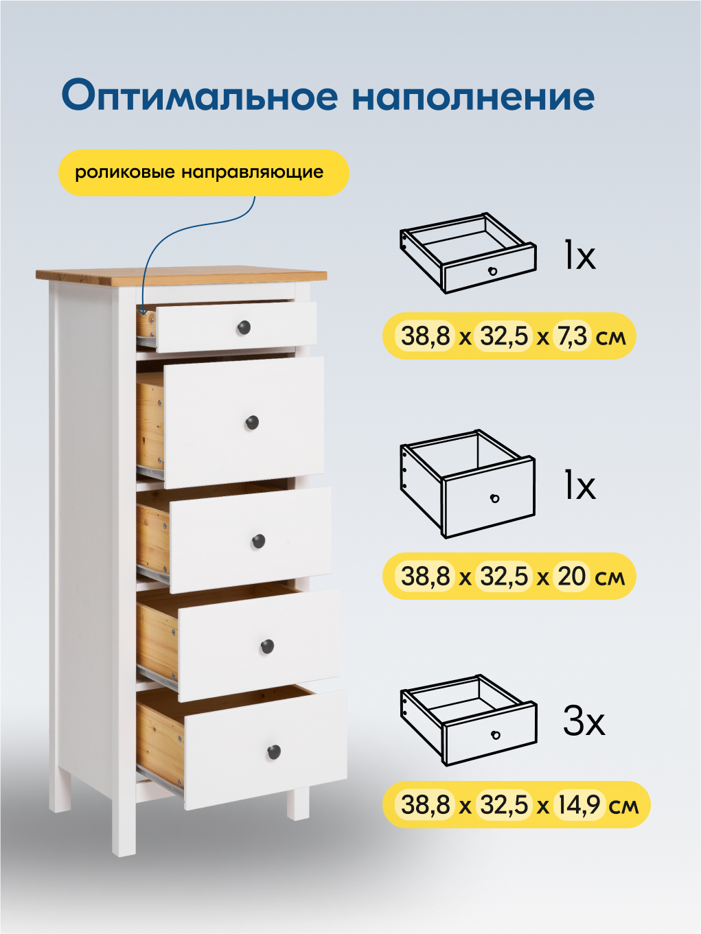 Комод IKEA КЫМОР - фото 7